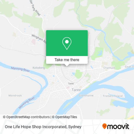 One Life Hope Shop Incorporated map