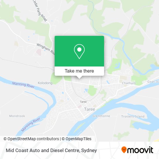 Mapa Mid Coast Auto and Diesel Centre