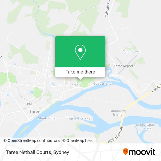 Taree Netball Courts map