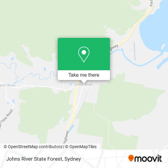 Johns River State Forest map
