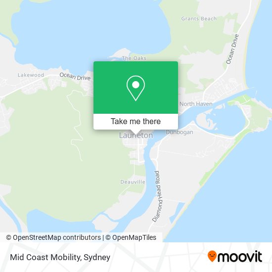 Mid Coast Mobility map