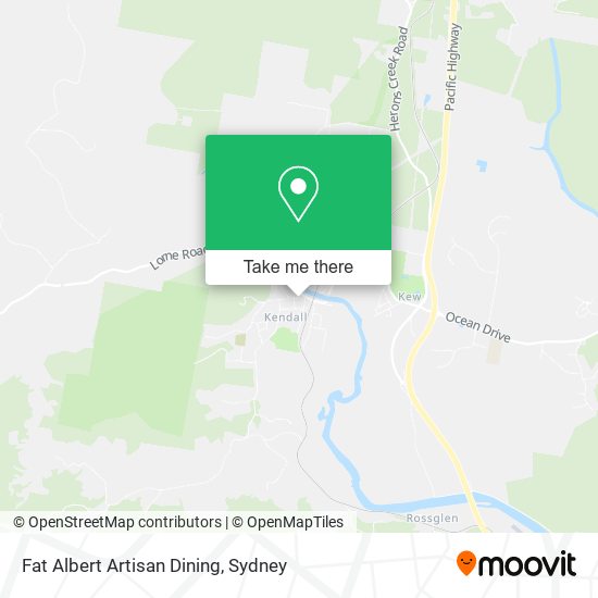Fat Albert Artisan Dining map