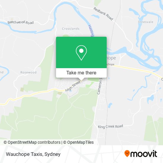 Wauchope Taxis map