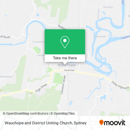 Wauchope and District Uniting Church map