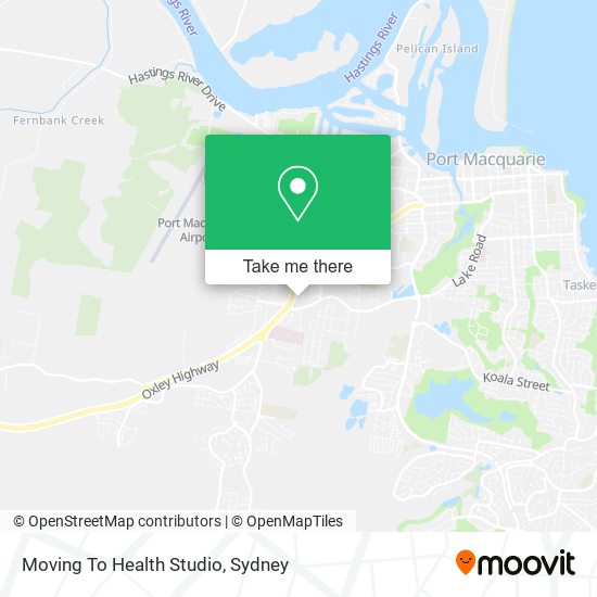 Moving To Health Studio map