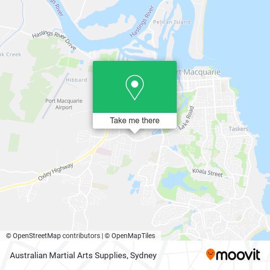 Mapa Australian Martial Arts Supplies