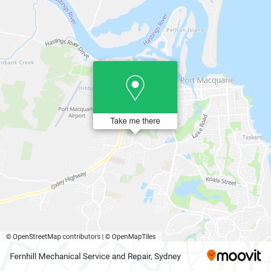 Fernhill Mechanical Service and Repair map