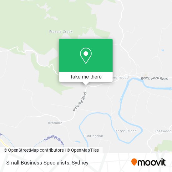 Small Business Specialists map
