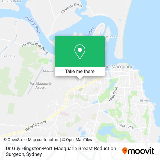 Dr Guy Hingston-Port Macquarie Breast Reduction Surgeon map