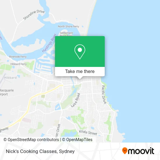 Nick's Cooking Classes map