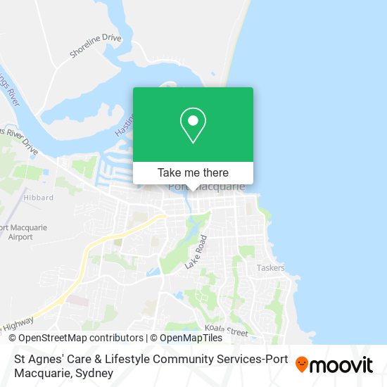 Mapa St Agnes' Care & Lifestyle Community Services-Port Macquarie