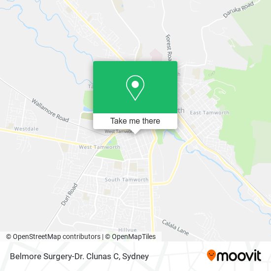 Belmore Surgery-Dr. Clunas C map