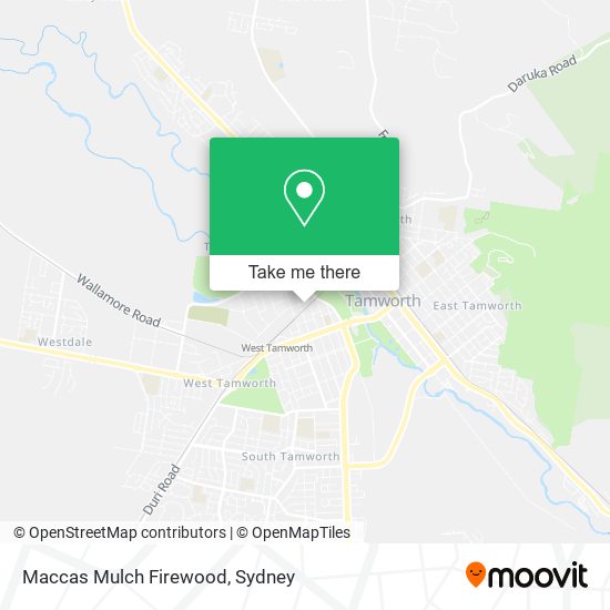 Mapa Maccas Mulch Firewood