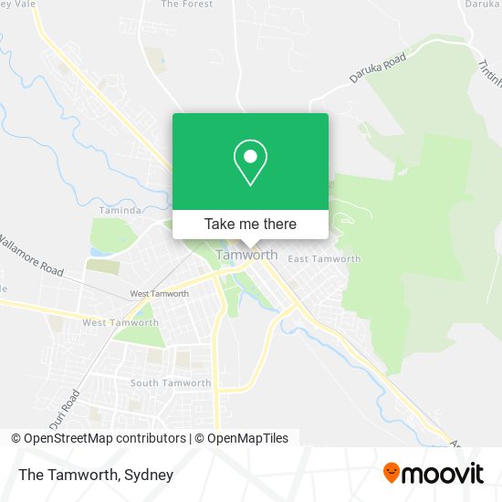 Mapa The Tamworth