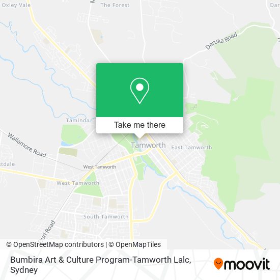 Bumbira Art & Culture Program-Tamworth Lalc map