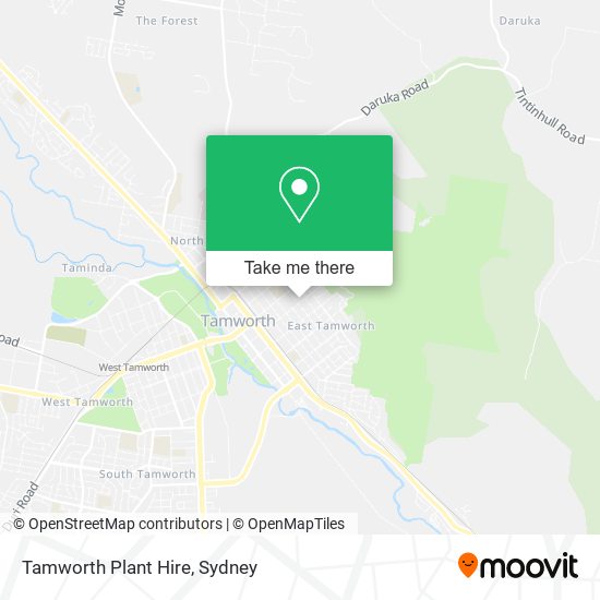 Tamworth Plant Hire map