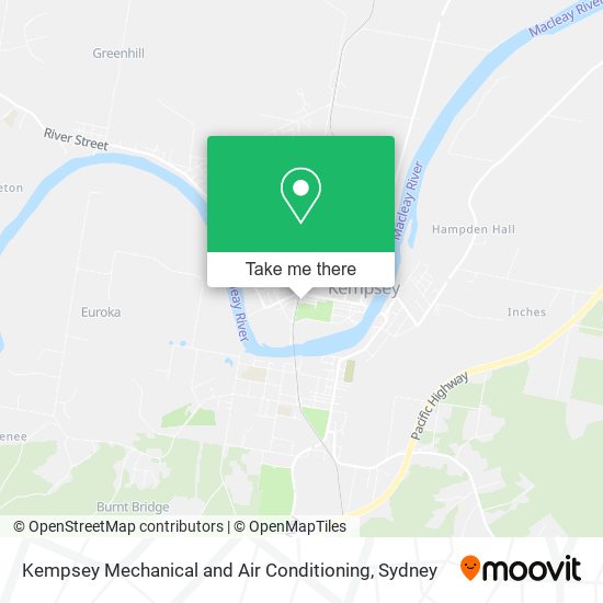 Kempsey Mechanical and Air Conditioning map