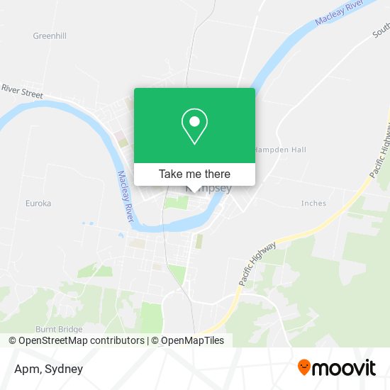 How to get to Apm in Kempsey by Train or Bus