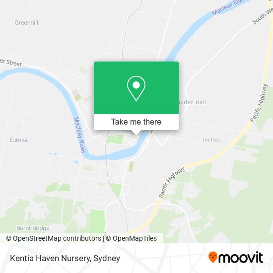 Kentia Haven Nursery map