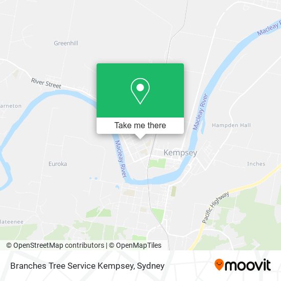 Branches Tree Service Kempsey map