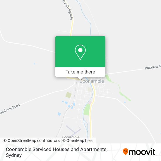 Coonamble Serviced Houses and Apartments map