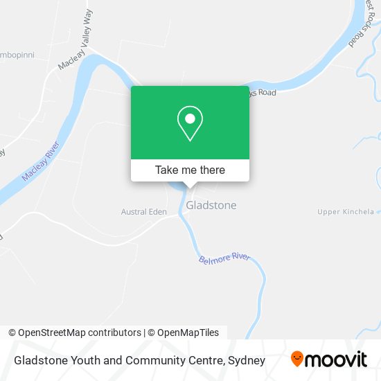 Gladstone Youth and Community Centre map