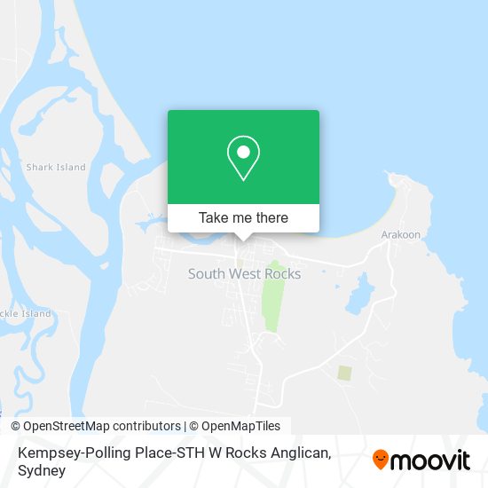 Kempsey-Polling Place-STH W Rocks Anglican map
