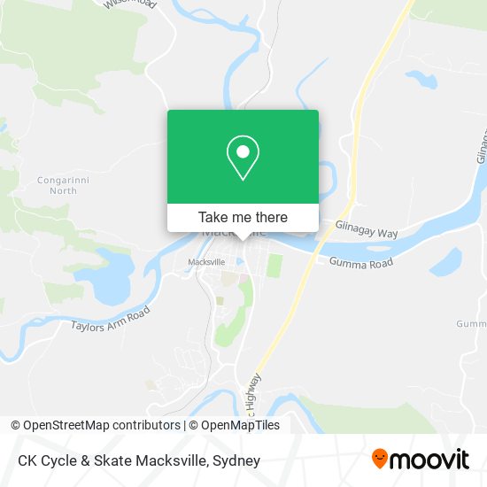 CK Cycle & Skate Macksville map