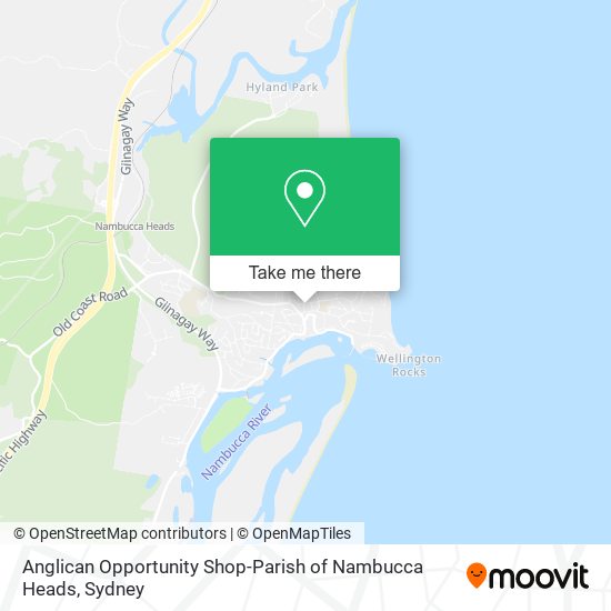 Mapa Anglican Opportunity Shop-Parish of Nambucca Heads