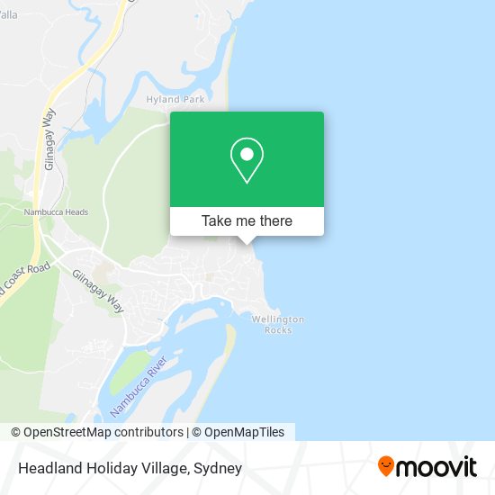 Mapa Headland Holiday Village