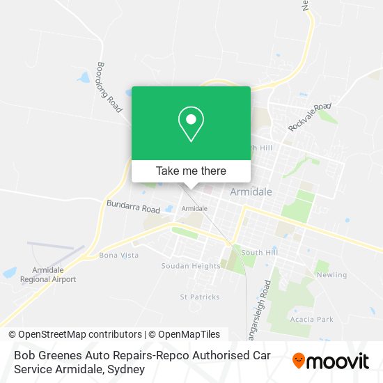 Bob Greenes Auto Repairs-Repco Authorised Car Service Armidale map