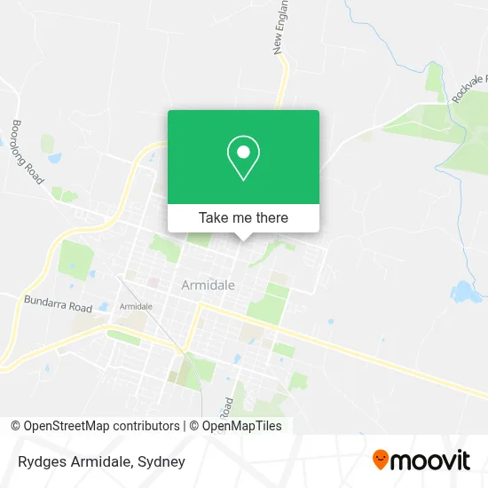 Rydges Armidale map