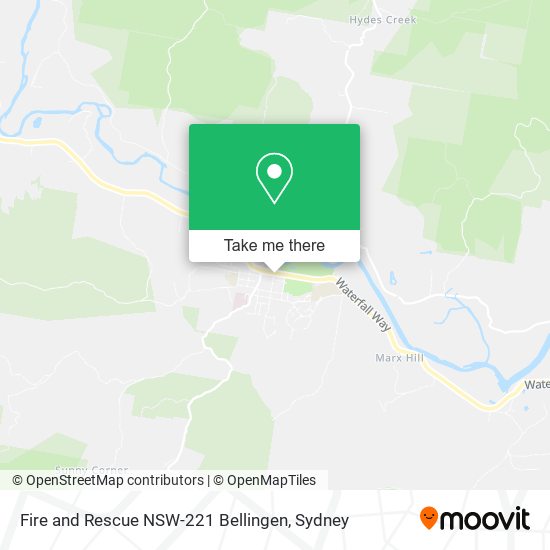 Fire and Rescue NSW-221 Bellingen map