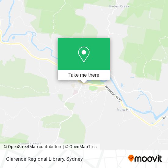 Clarence Regional Library map