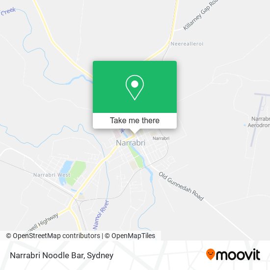 Mapa Narrabri Noodle Bar