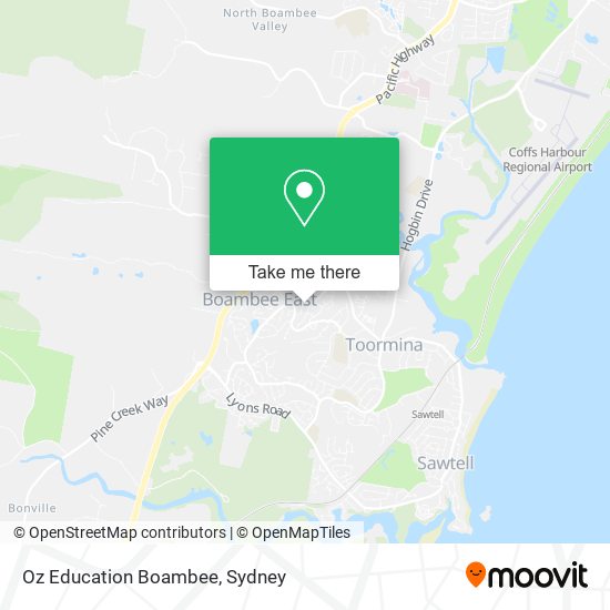 Oz Education Boambee map