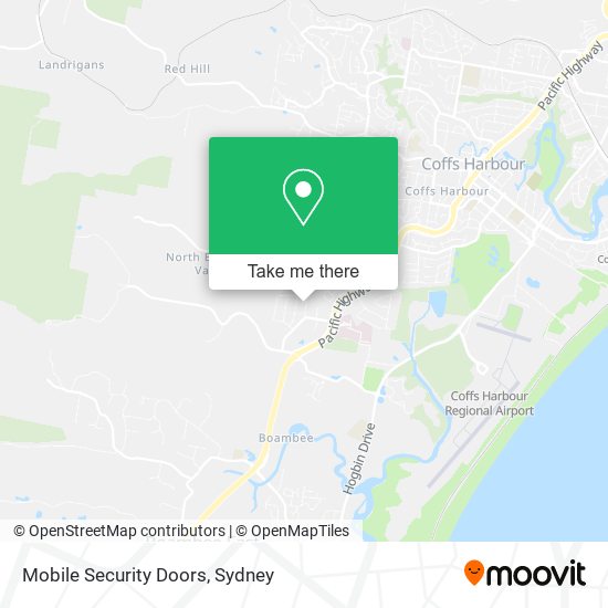 Mapa Mobile Security Doors