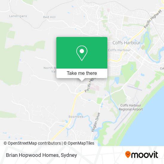 Mapa Brian Hopwood Homes