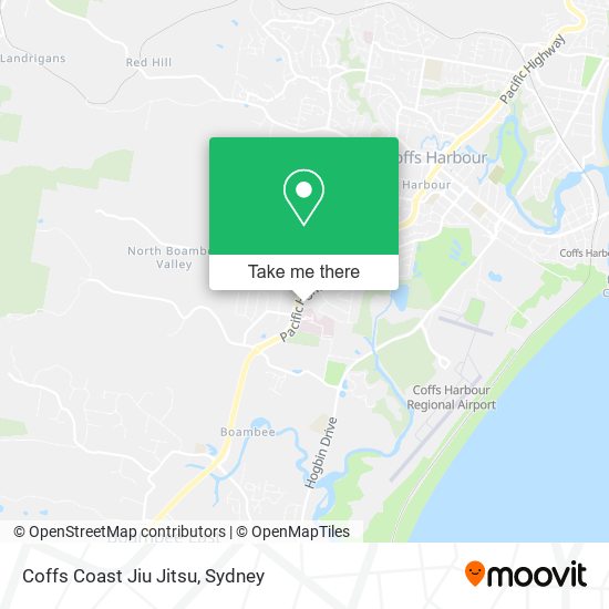 Coffs Coast Jiu Jitsu map