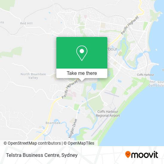 Telstra Business Centre map