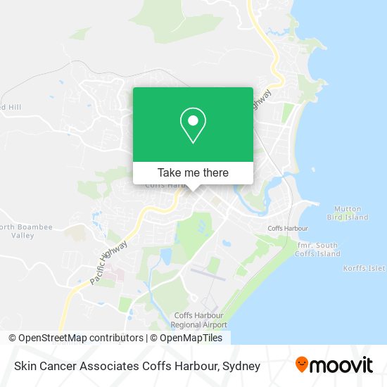 Skin Cancer Associates Coffs Harbour map