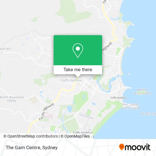 The Gam Centre map