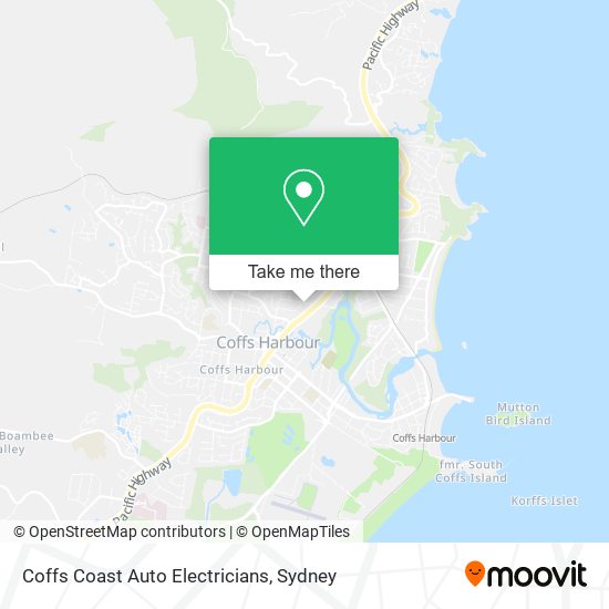 Coffs Coast Auto Electricians map