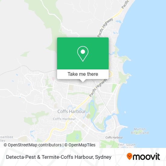 Mapa Detecta-Pest & Termite-Coffs Harbour