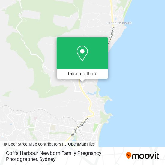 Coffs Harbour Newborn Family Pregnancy Photographer map