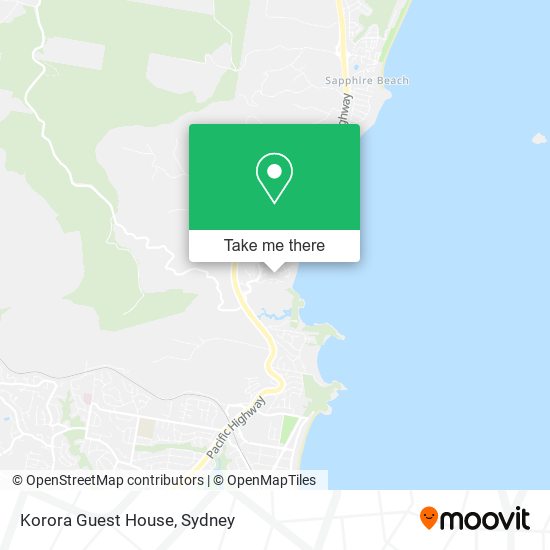 Korora Guest House map