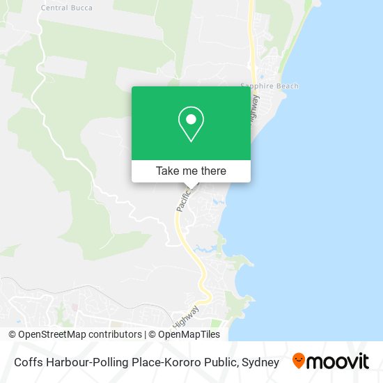 Coffs Harbour-Polling Place-Kororo Public map