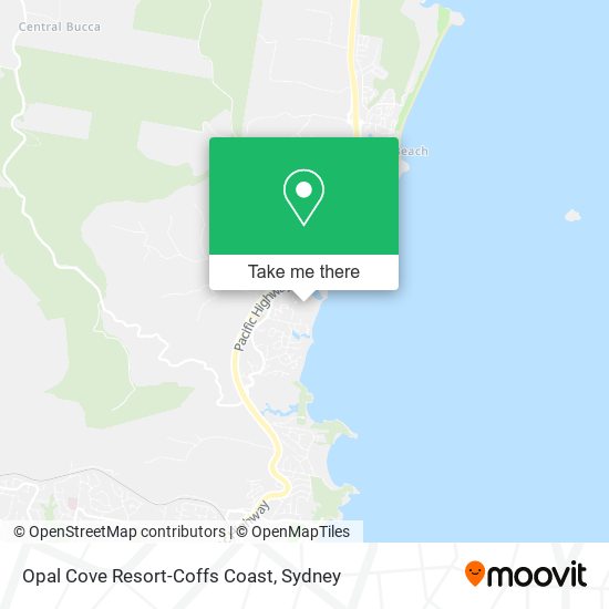 Mapa Opal Cove Resort-Coffs Coast