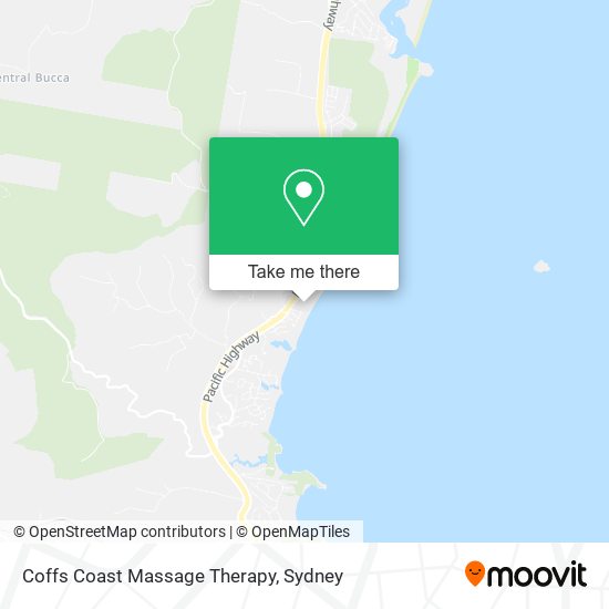 Coffs Coast Massage Therapy map