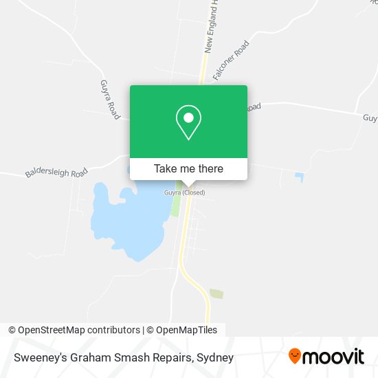 Mapa Sweeney's Graham Smash Repairs